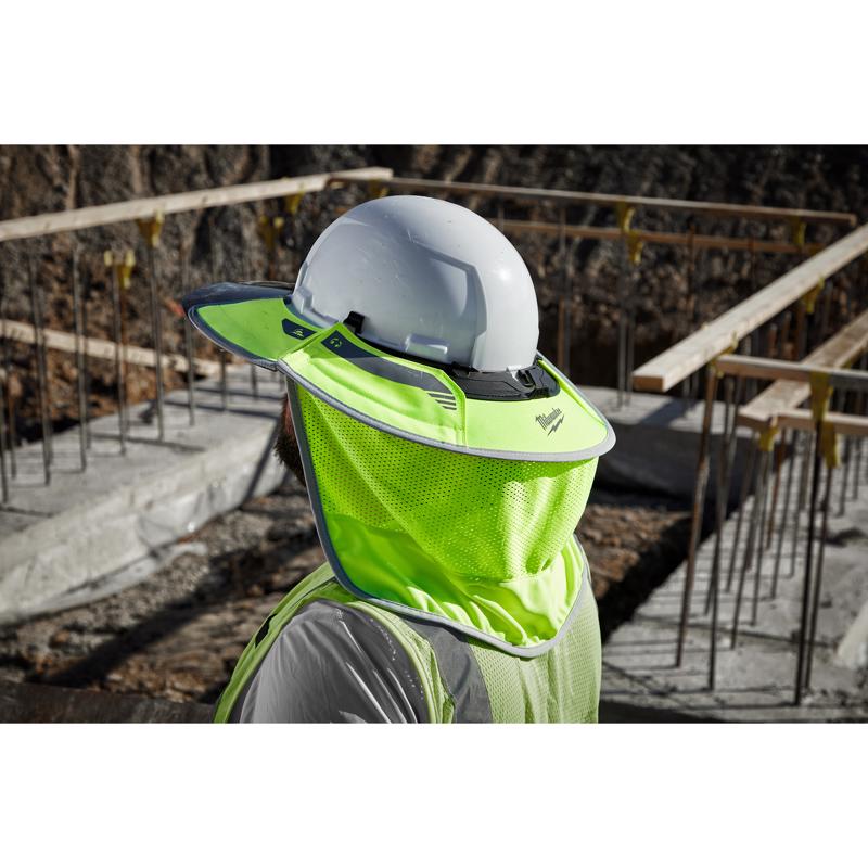 Milwaukee Bolt Hard Hat Sun Shade Fluorescent Yellow