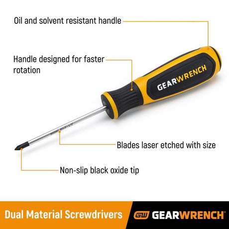 GEARWRENCH Phillips/Slotted Screwdriver Set 12 pc