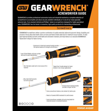 GEARWRENCH #2 X 4 in. L Phillips Screwdriver 1 pk