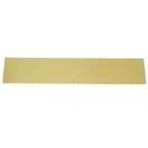 Schlage SC8400PA3 6X30 Kick Plate, 30 in L, 6 in W, Aluminum, Brass