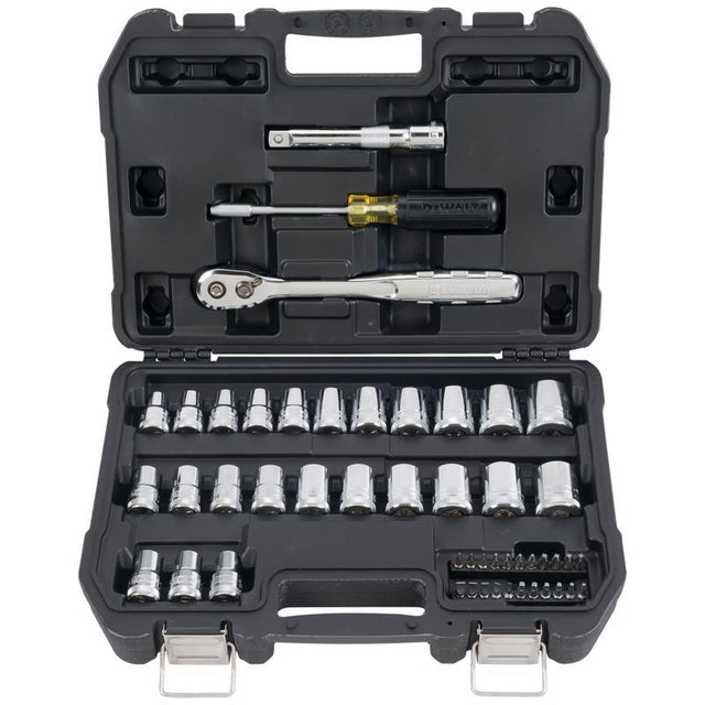 DeWalt 1/2 in. drive Metric/SAE Mechanic's Tool Set 49 pc