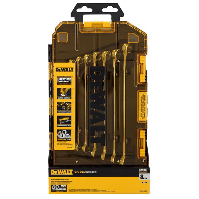 DeWalt ToughSeries Metric Combination Wrench Set 8 pc