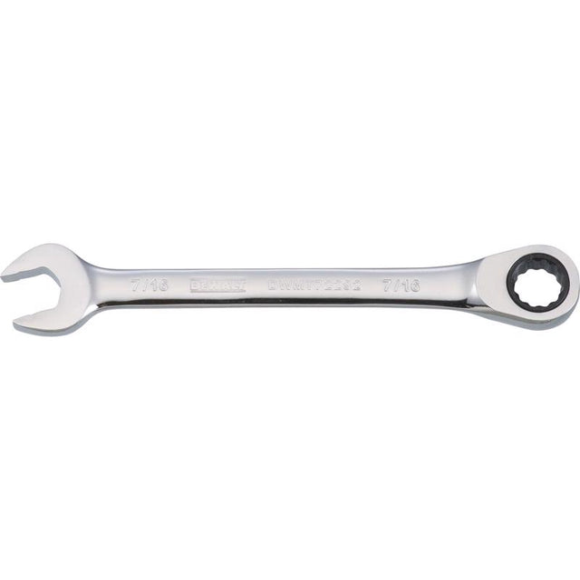 DeWalt 7/16 in. X 7/16 in. SAE Ratcheting Combination Wrench 5-25/32 in. L 1 pc