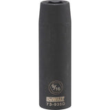 DeWalt 9/16 in. X 1/2 in. drive SAE 6 Point Deep Impact Socket 1 pc