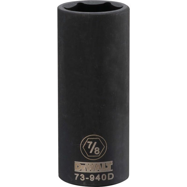 DeWalt 7/8 in. X 1/2 in. drive SAE 6 Point Deep Impact Socket
