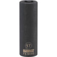 DeWalt 17 mm X 1/2 in. drive Metric 6 Point Deep Impact Socket 1 pc