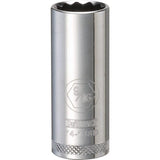 DeWalt 9/16 in. X 3/8 in. drive SAE 12 Point Deep Socket 1 pc