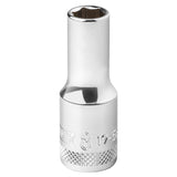 DeWalt 8 mm X 3/8 in. drive Metric 6 Point Deep Socket 1 pc