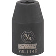 DeWalt Directtorque 3/8 in. X 1/2 in. drive SAE 6 Point Impact Socket 1 pc