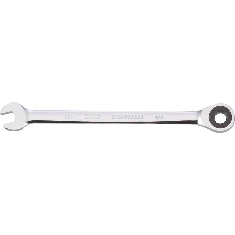 DeWalt DirectTorque 1/4 in. SAE Ratcheting Combination Wrench 1 pc