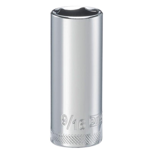 DeWalt DirectTorque 9/16 in. X 1/4 in. drive SAE 6 Point Deep Socket 1 pc