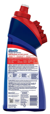 Bissell Woolite INSTAclean 1740 Pet Stain Remover with Brush Head, Liquid, Fresh, 18 fl-oz Bottle