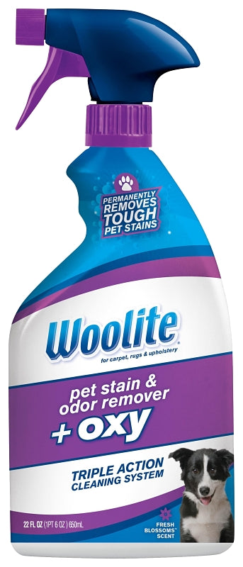 Woolite 0890 Pet Stain and Odor Remover, Liquid, Characteristic, 22 oz Spray Bottle