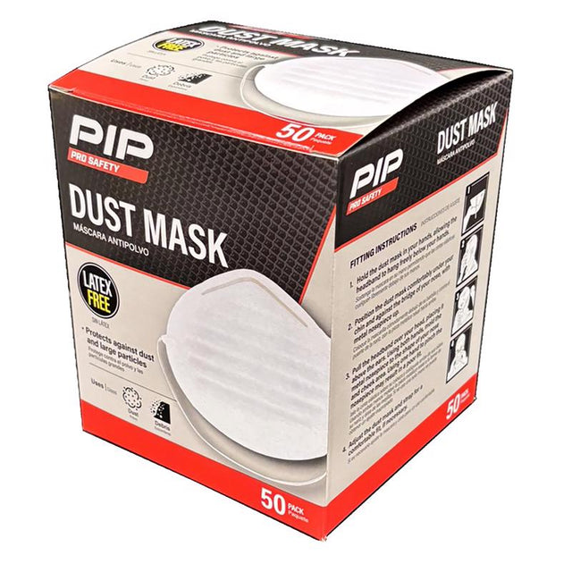 PIP Pro Dust Protection Dust Mask White 50 pk