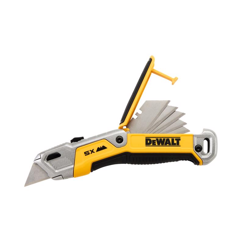 DeWalt Retractable Utility Knife Black/Yellow 1 pc