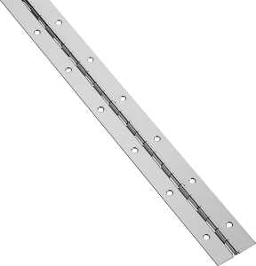 National Hardware V571 Series N266-957 Hinge, Stainless Steel, 1-1/2 in W, Continuous Hinge, Pack of 2