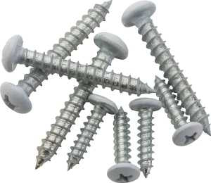 National Hardware S822-085 Mounting Screw, Steel, White