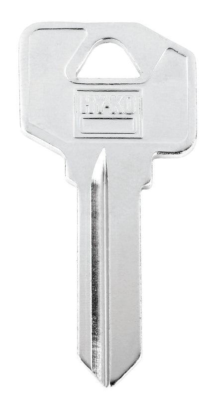 Hy-Ko 11010EZ2 Key Blank, Brass, Nickel, For: LSDA Cabinet, House Locks and Padlocks, EZ2 Key Number, Pack of 10