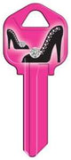 Hy-Ko 16005KW1-35 Key Blank, High Heel, Brass, Nickel-Plated, For:, KW1 Key Number, Kwikset KW1 Keyways, Pack of 5