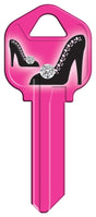 Hy-Ko 16005KW1-35 Key Blank, High Heel, Brass, Nickel-Plated, For:, KW1 Key Number, Kwikset KW1 Keyways, Pack of 5