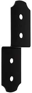 National Hardware Hartley 1219BC Series N800-024 Joist Tie, 10 in L, 3 in W, Steel, Storm Shine/Powder-Coated, Black