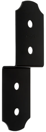 National Hardware Hartley 1219BC Series N800-024 Joist Tie, 10 in L, 3 in W, Steel, Storm Shine/Powder-Coated, Black