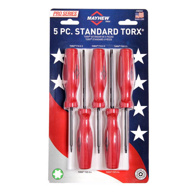 Mayhew Torx Screwdriver Set 5 pc