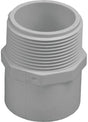 IPEX 435593 Pressure Pipe Adapter, 1-1/2 x 1-1/4 in, Slip x MPT, PVC, White, SCH 40 Schedule, 330 psi Pressure
