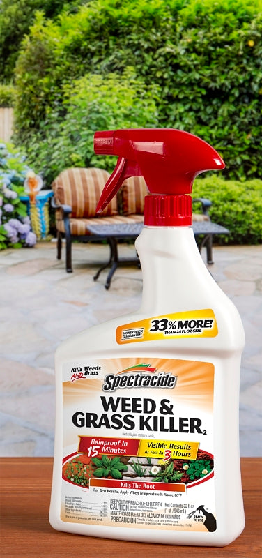Spectracide HG-96428 Weed and Grass Killer, Liquid, Amber, 32 oz Bottle