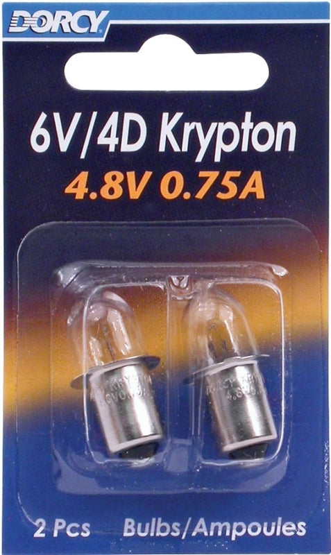 Dorcy 41-1663 Replacement Bulb, 4.8 V, 0.75 A, Krypton Lamp