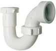 Plumb Pak PP950W S-Trap, 1-1/2 in, Plastic, White, SCH 40 Schedule