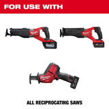 Milwaukee SAWZALL 5 in. Bi-Metal Plaster Reciprocating Saw Blade 6 TPI 5 pk