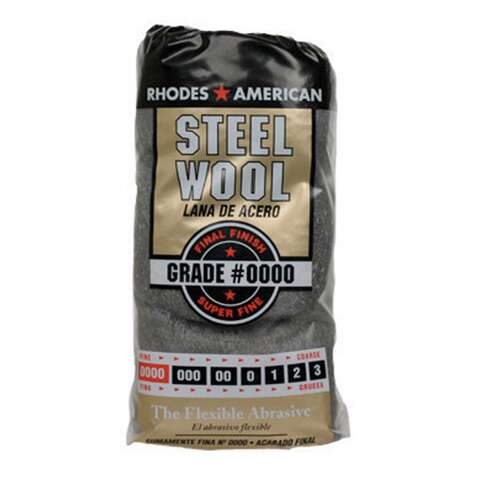 Rhodes American 0000 Grade Super Fine Steel Wool Pad 12 pk, Pack of 6