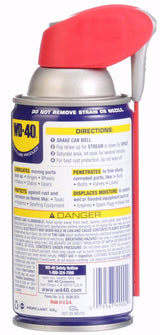 WD-40 Smart Straw 490026 Multi-Use Lubricant, Petroleum Base, 8 oz, Classic Product, Lubricant for Tools, Hinges, Gears