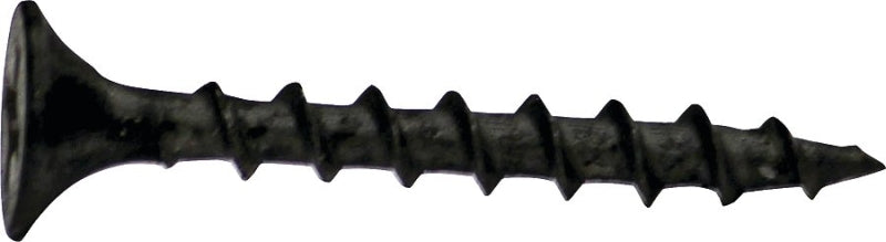 ProFIT 0286109 Screw, #6 Thread, 1-5/8 in L, Coarse Thread, Bugle Head, Phillips Drive, Phosphate, Sharp Point