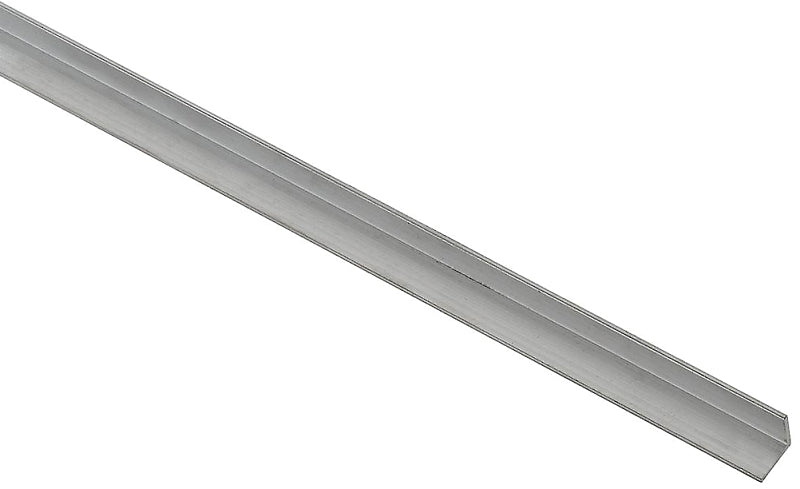 National Hardware 4203BC Series N247-262 Angle Stock, 1/2 in L Leg, 48 in L, 1/16 in Thick, Aluminum, Mill
