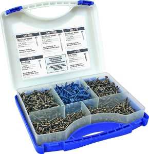 Kreg SK03 Pocket-Hole Screw Kit, Self-Tapping Point, Carbon Steel