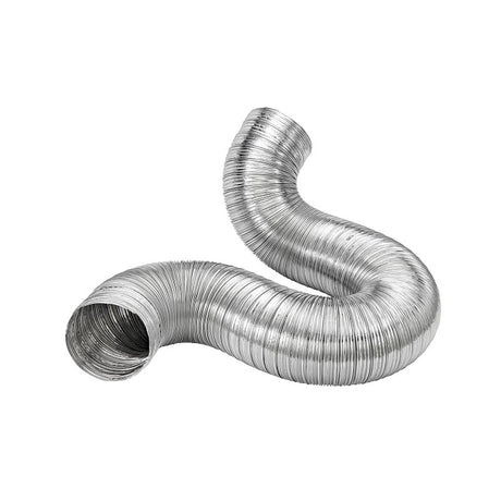 Lambro 302L Semi-Rigid Duct, 4 in, 8 ft L, Aluminum