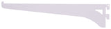 ProSource 25218PHL-PS Heavy-Duty and Single Track Shelf Bracket, 75 lb/Pair, 10 in L, 2-3/8 in H, Steel, White, Pack of 30