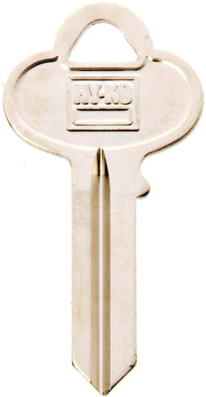Hy-Ko 11010CO5 Key Blank, Brass, Nickel, For: Corbin Russwin Cabinet, House Locks and Padlocks, CO5 Key Number, Pack of 10