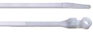 Gardner Bender 48-308 Cable Tie, 1/4 in Max Bundle Dia, Nylon, Natural, 8 in L, 100/BAG