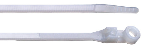 Gardner Bender 48-308 Cable Tie, 1/4 in Max Bundle Dia, Nylon, Natural, 8 in L, 100/BAG