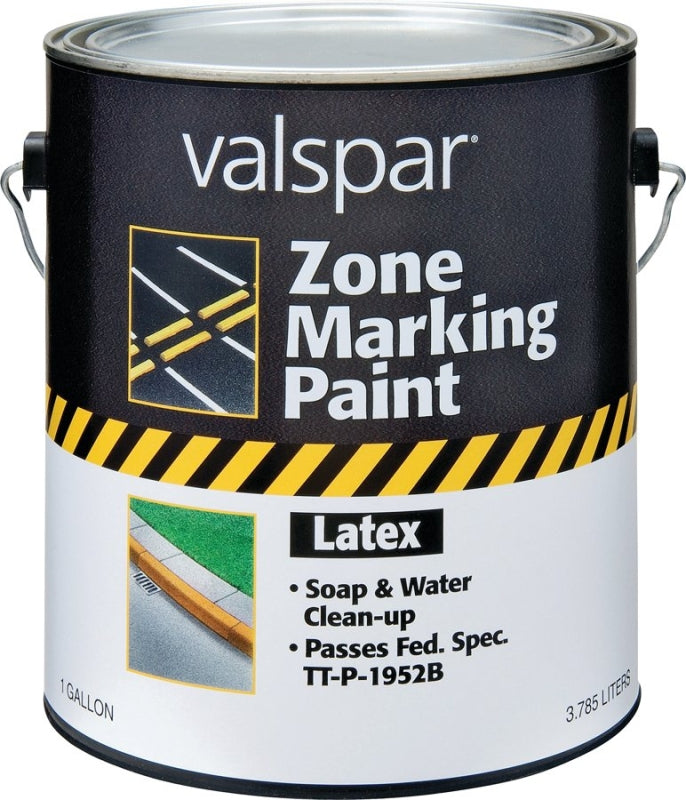 Valspar 13 Series 024.0000135.007 Field and Zone Marking Paint, Flat, White, 1 gal, Pail, Pack of 4