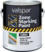 Valspar 13 Series 024.0000135.007 Field and Zone Marking Paint, Flat, White, 1 gal, Pail, Pack of 4