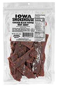 JERKEY BEEF CRKD BLK PEPR 10OZ, Pack of 6