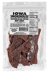 JERKEY BEEF CRKD BLK PEPR 10OZ, Pack of 6