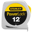 Stanley PowerLock 12 ft. L X 0.5 in. W Compact Tape Measure 1 pk