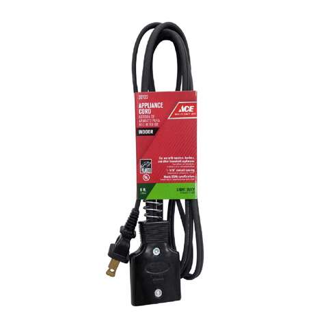 Ace 16/2 HPN 125 V 6 ft. L Appliance Cord