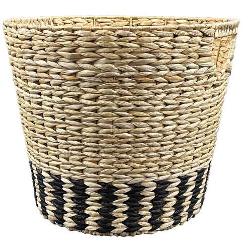 Classic Home & Garden 11.8 in. H X 13 in. D Natural Fiber Sahara Planter Brown