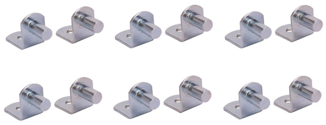ProSource 25233ZCH-PS Shelf Support 20 lb, Steel, Silver, Riveted Pin Mounting